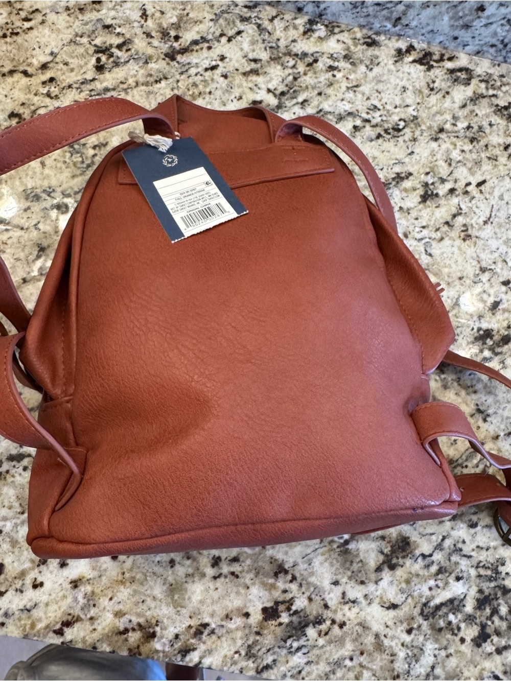 Universal Thread Small Non Leather Backpack in Rust - Picture 2 of 4